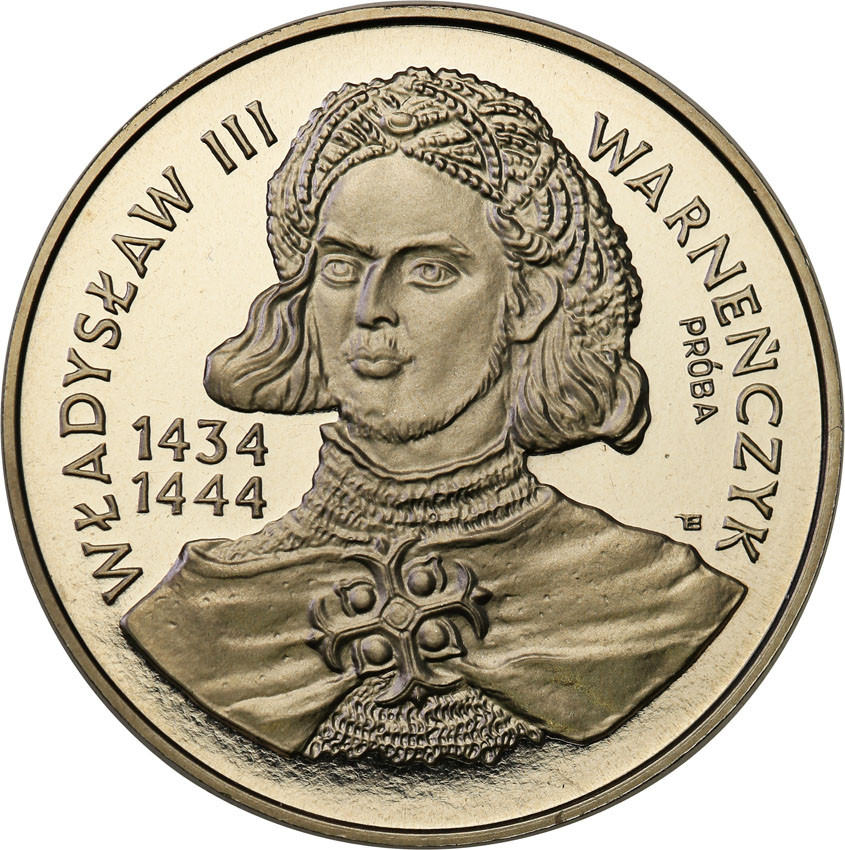 III RP. PRÓBA Nikiel 200 000 złotych 1992 Władysław Warneńczyk - popiersie